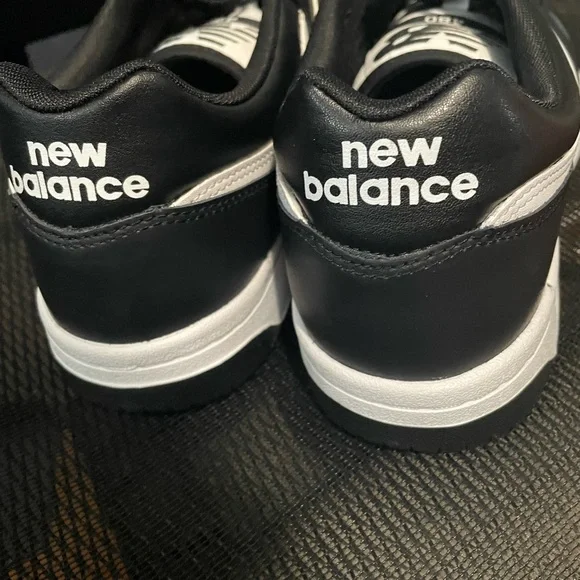 New Balance 480 Men's Black and White Sneakers - Picture 3 of 11
